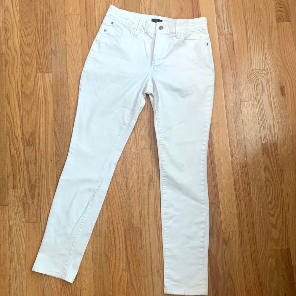 👖 NYDJ White Skinny Boyfriend Jeans